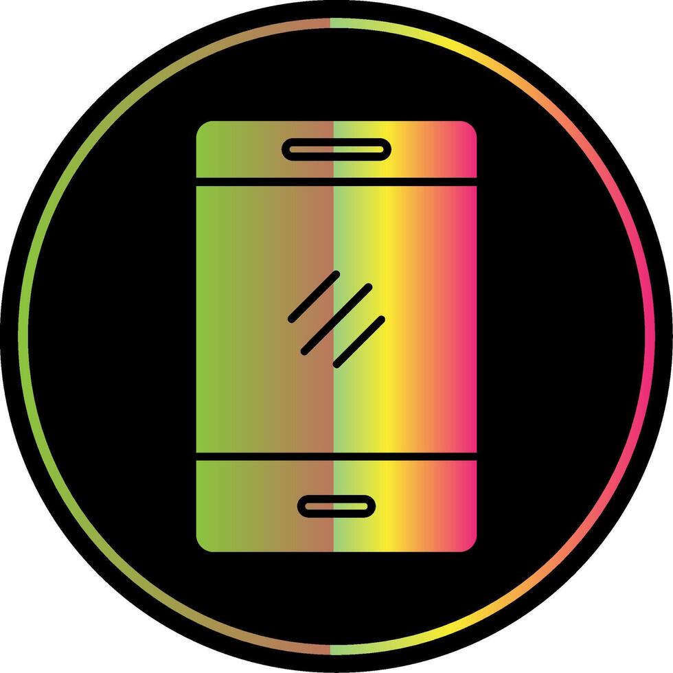 Smartphone Glyph Due Color Icon vector