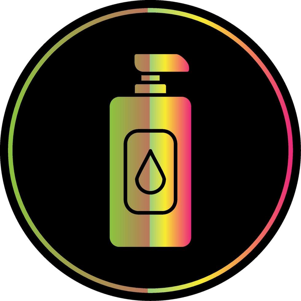 Shampoo Glyph Due Color Icon vector