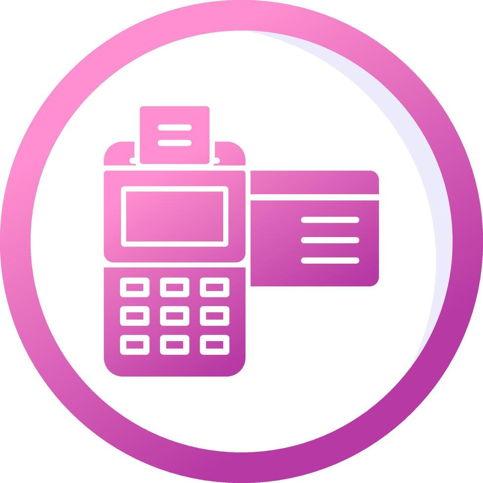 Credit Card Machine Vector Icon