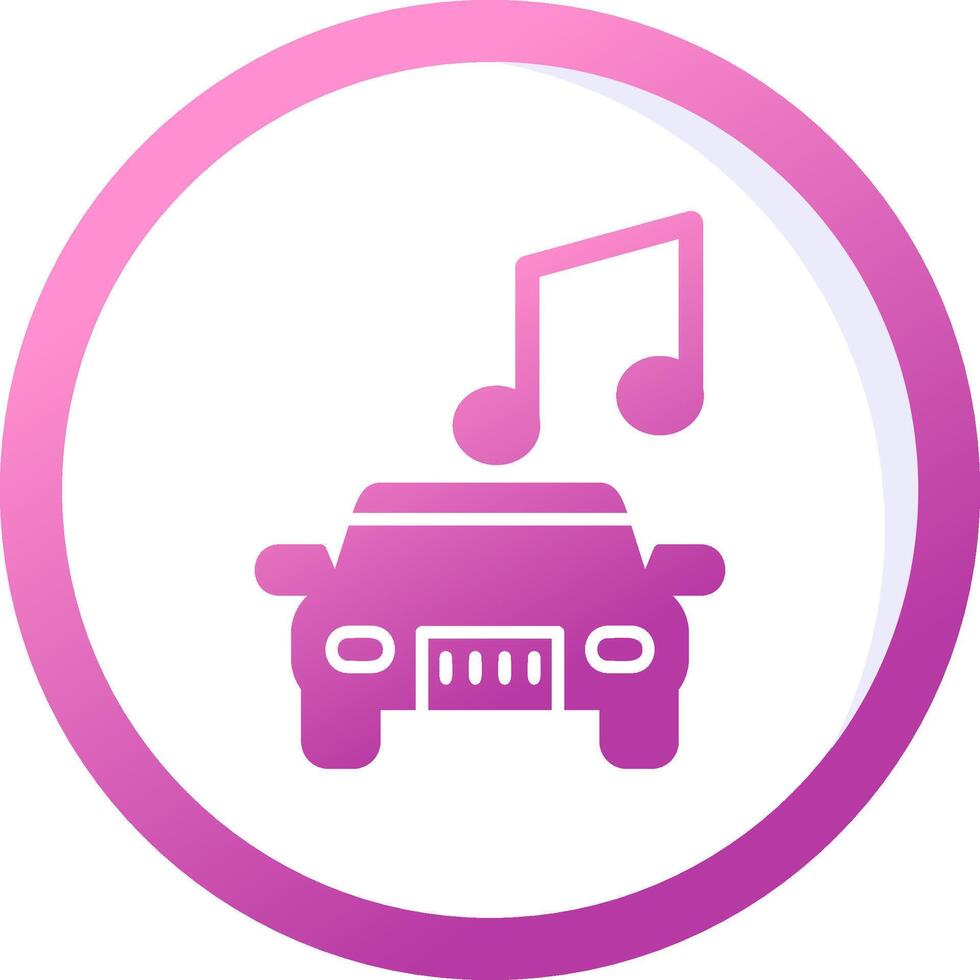 Car Music Vector Icon