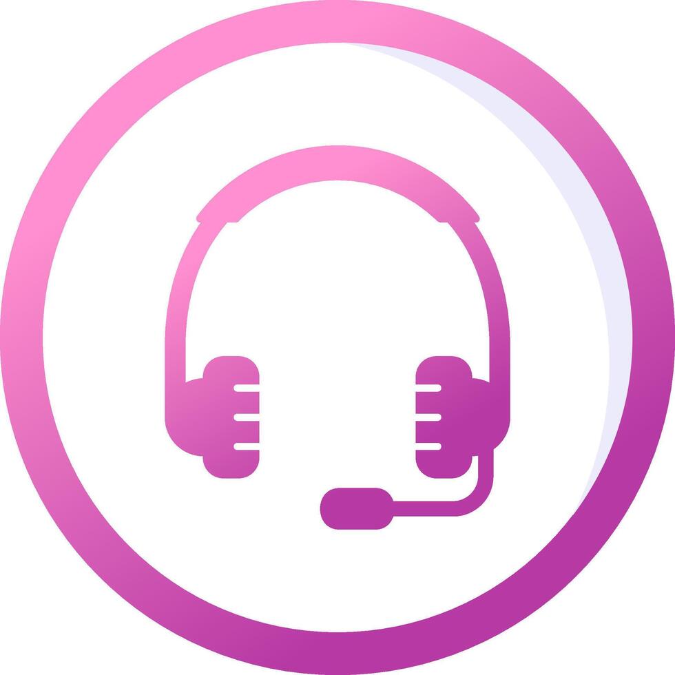 icono de vector de auriculares