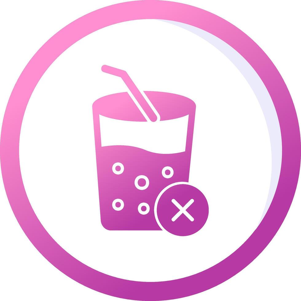 No jugos vector icono