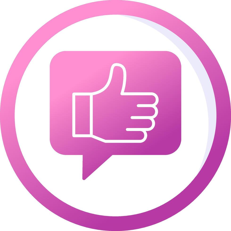 Thumbs Up Vector Icon