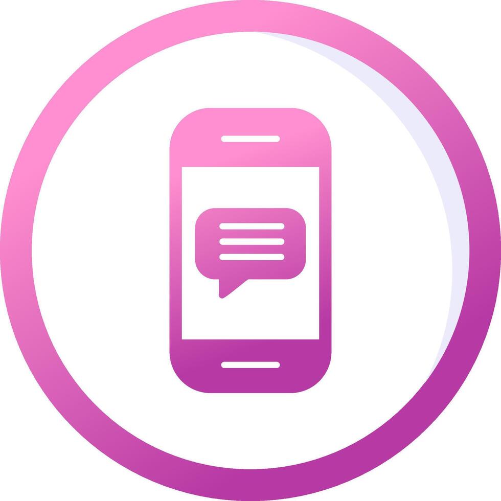 Phone Message Vector Icon