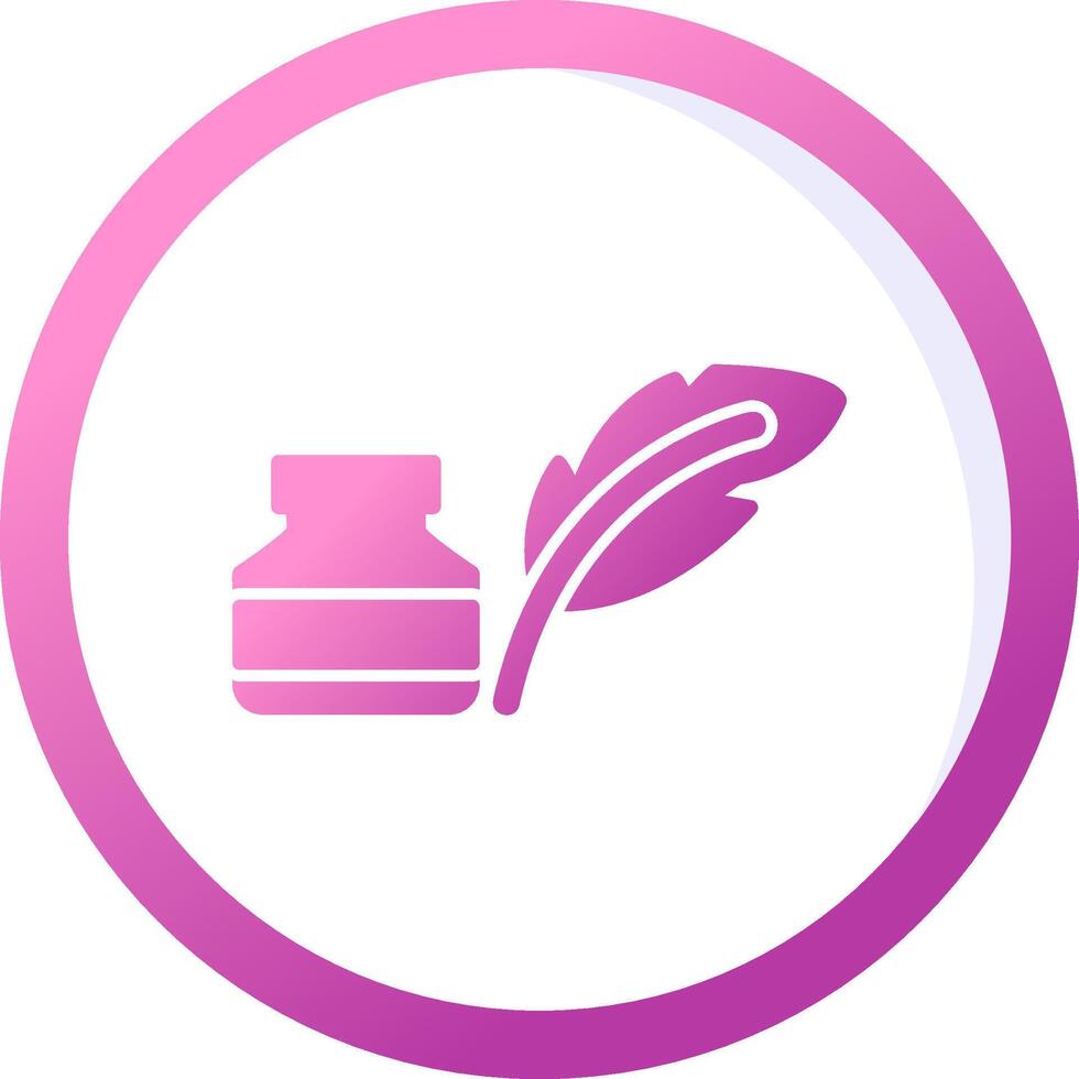 Quill And Ink Vector Icon