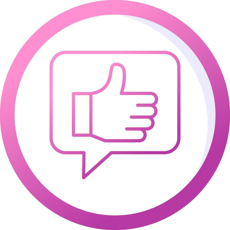 Thumbs Up Vector Icon