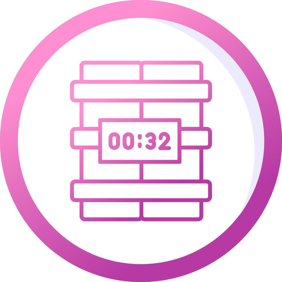 C4 Time Bomb Vector Icon