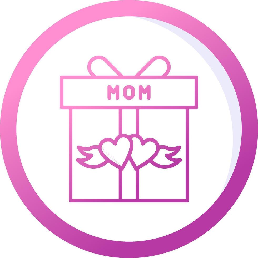 icono de vector de caja de regalo