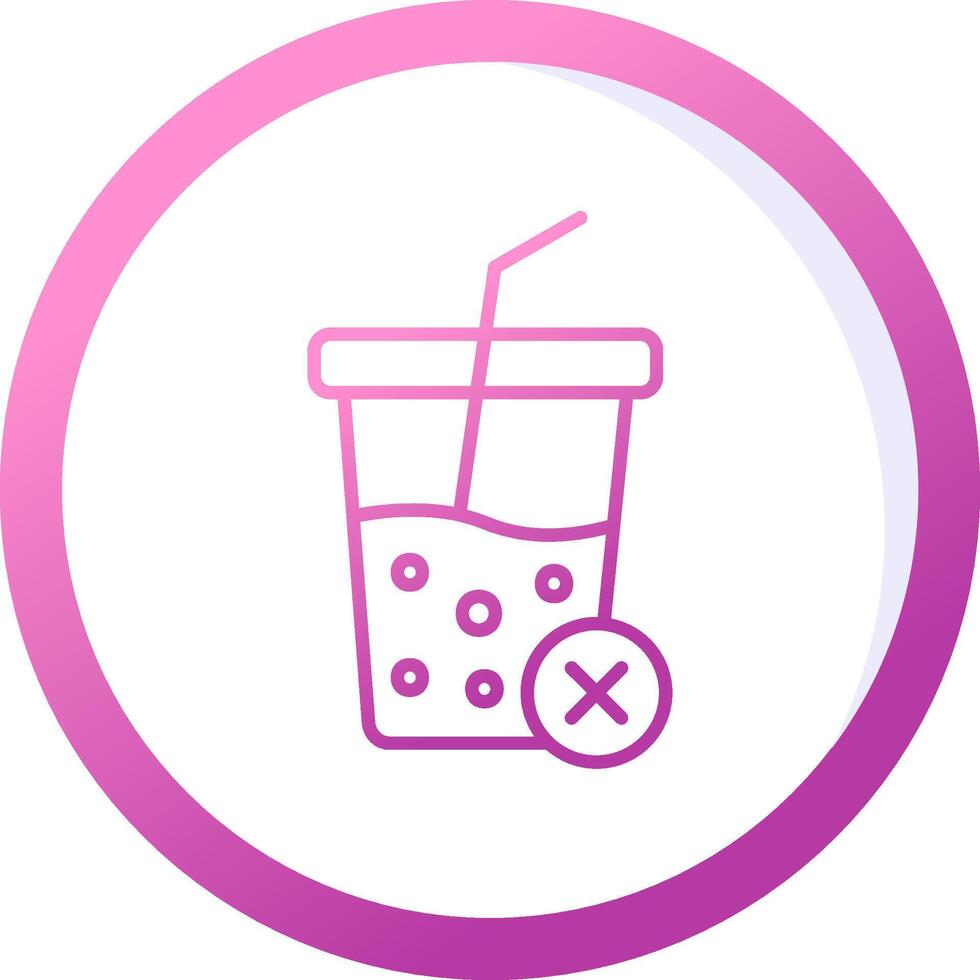No Soft Drink Vector Icon