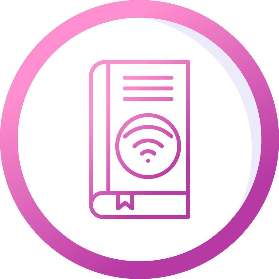 Wifi book Vector Icon