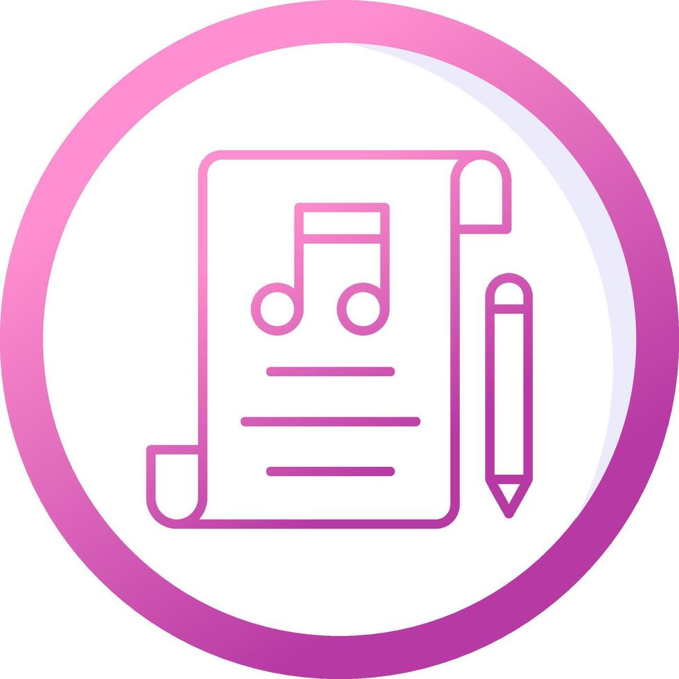 Music Composing Vector Icon