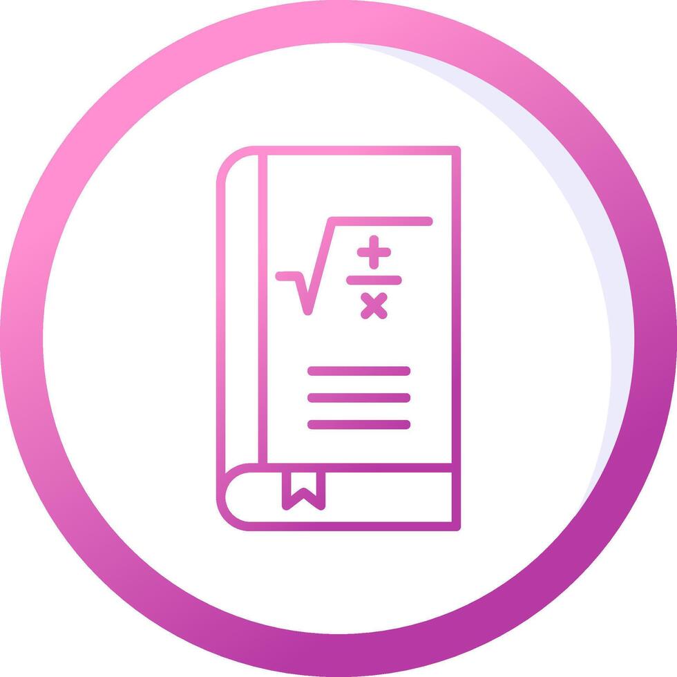 Maths Book Vector Icon