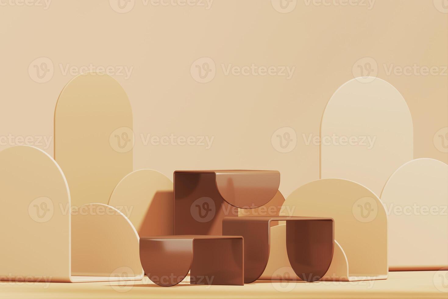 product placement in minimal mockup scene. 3D rendering photo