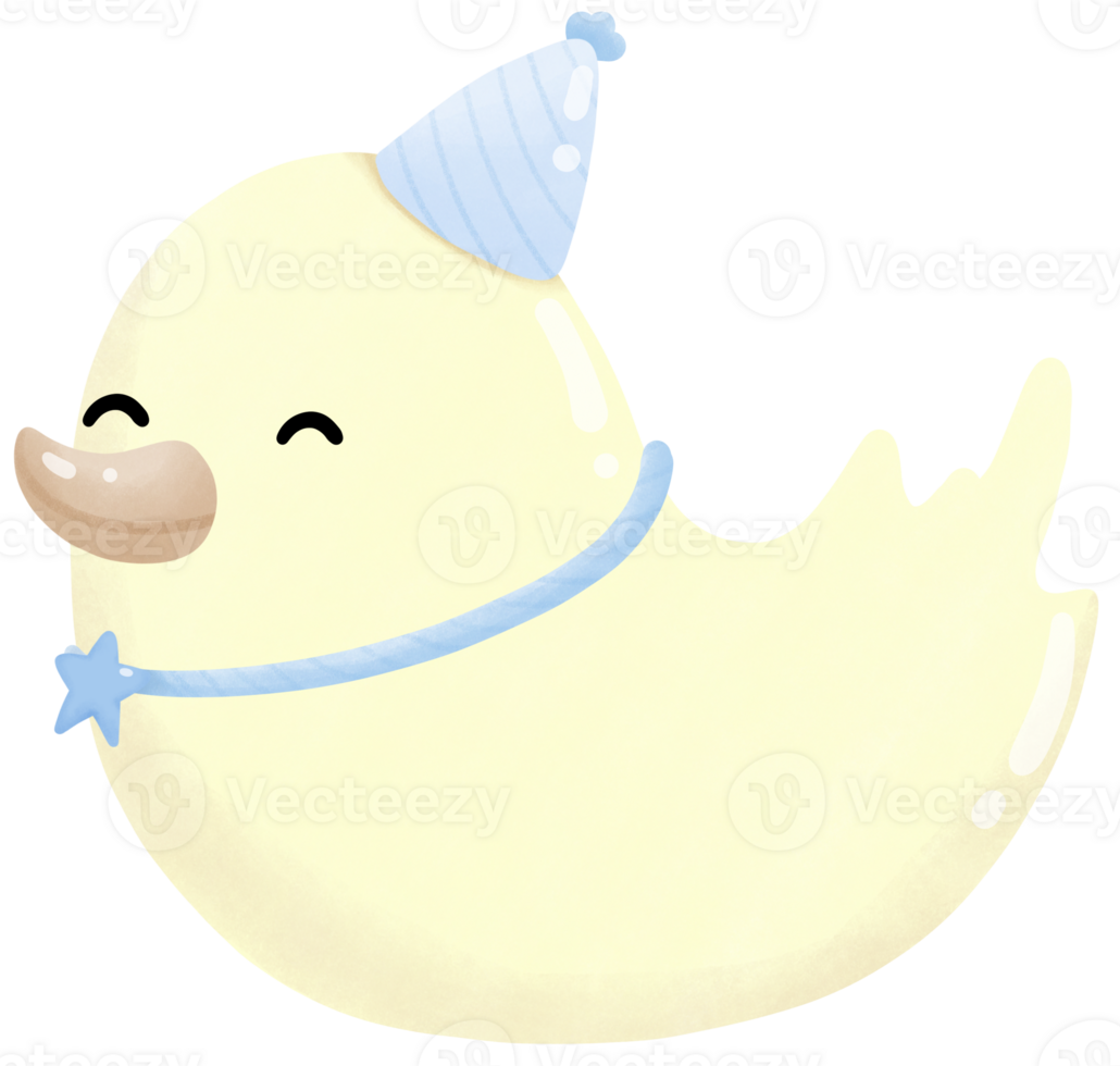 Yellow duck toy png
