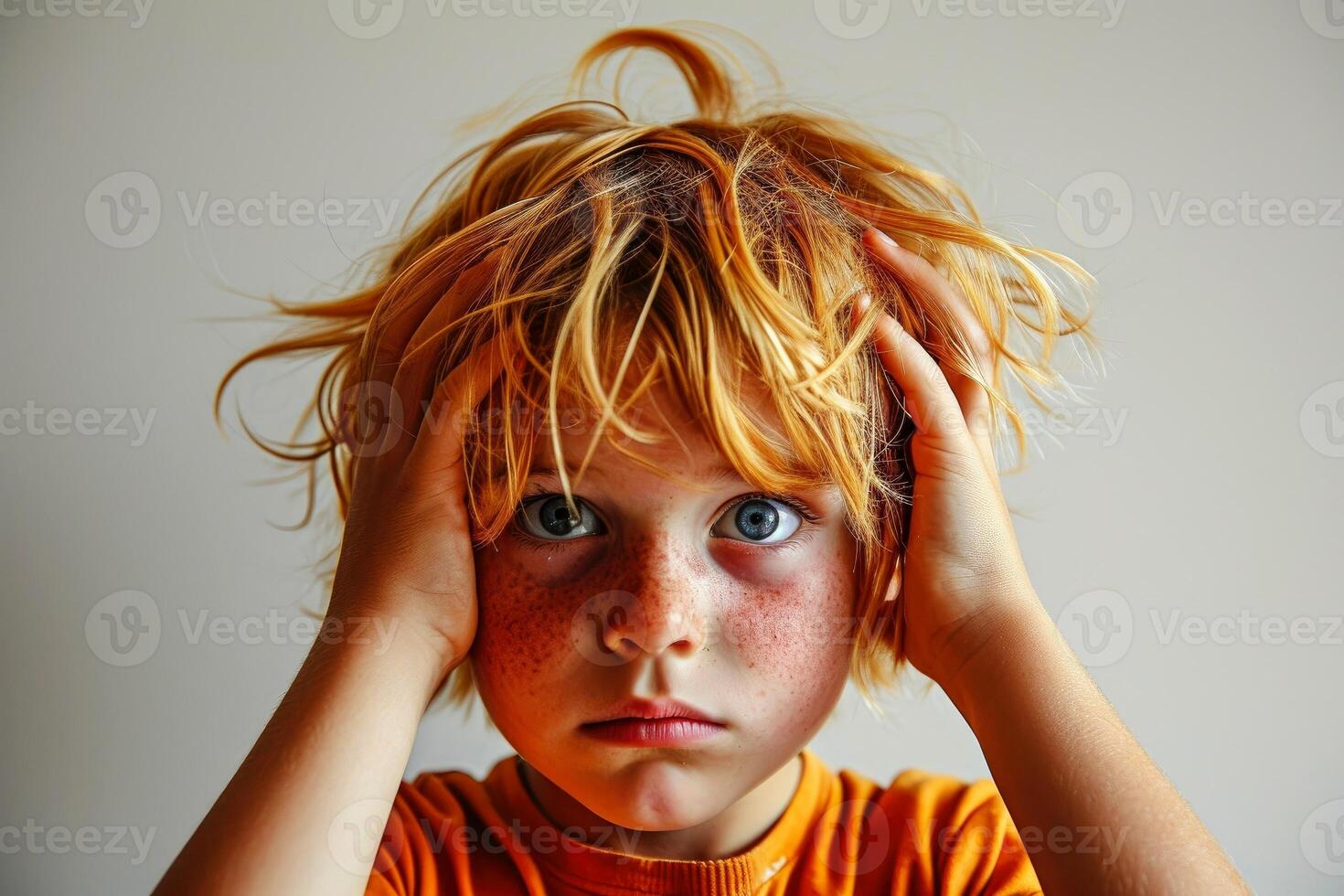 AI generated Close-up,Symptoms of health issues and disease on child, medical treatment concept, Generative AI photo