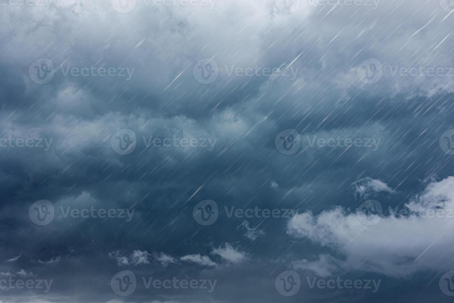 raining dark cloudy storm cloud nature in rainy season photo