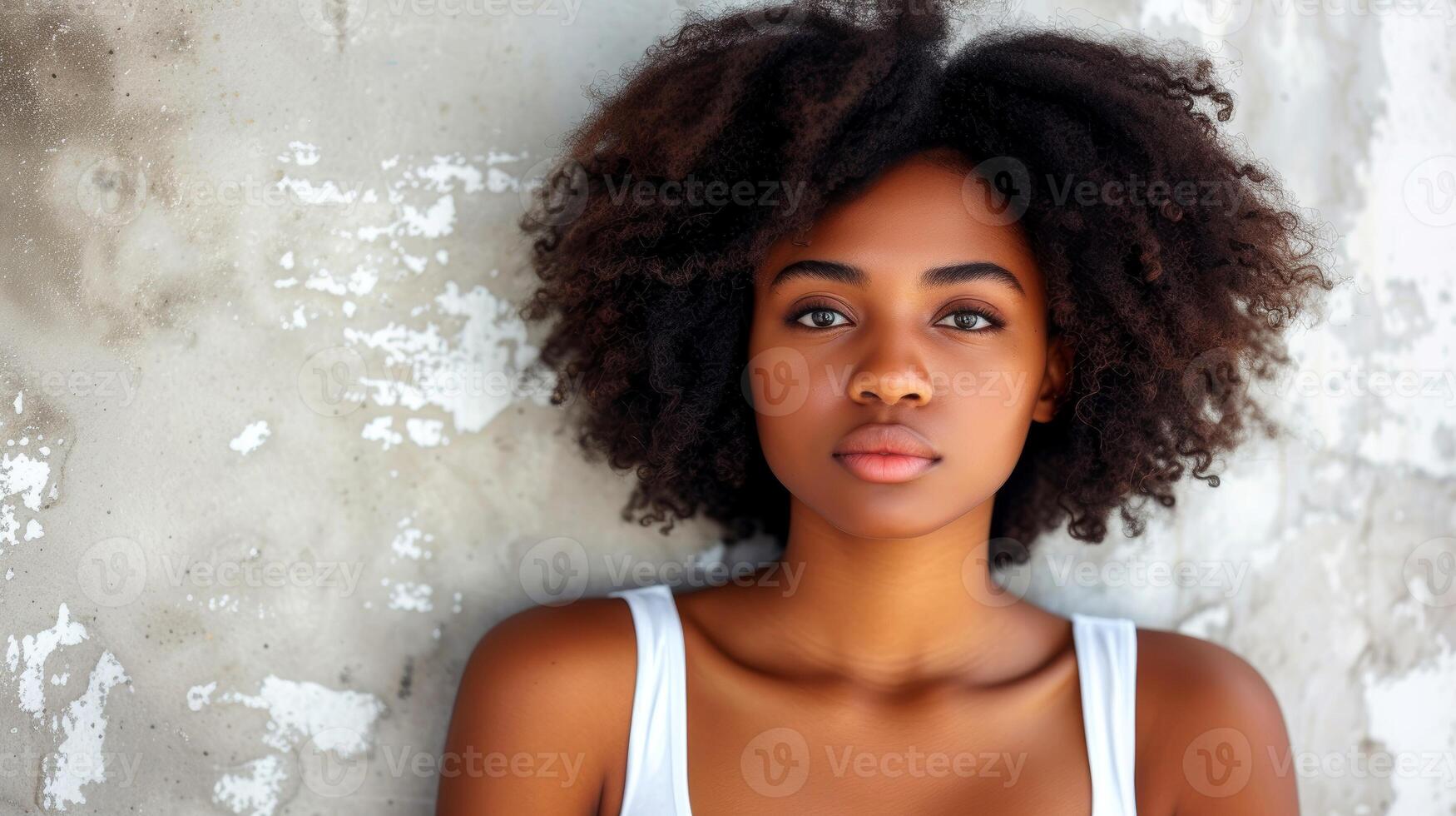 AI generated Close-up, portrait of successful businesswoman posing, Generative AI photo