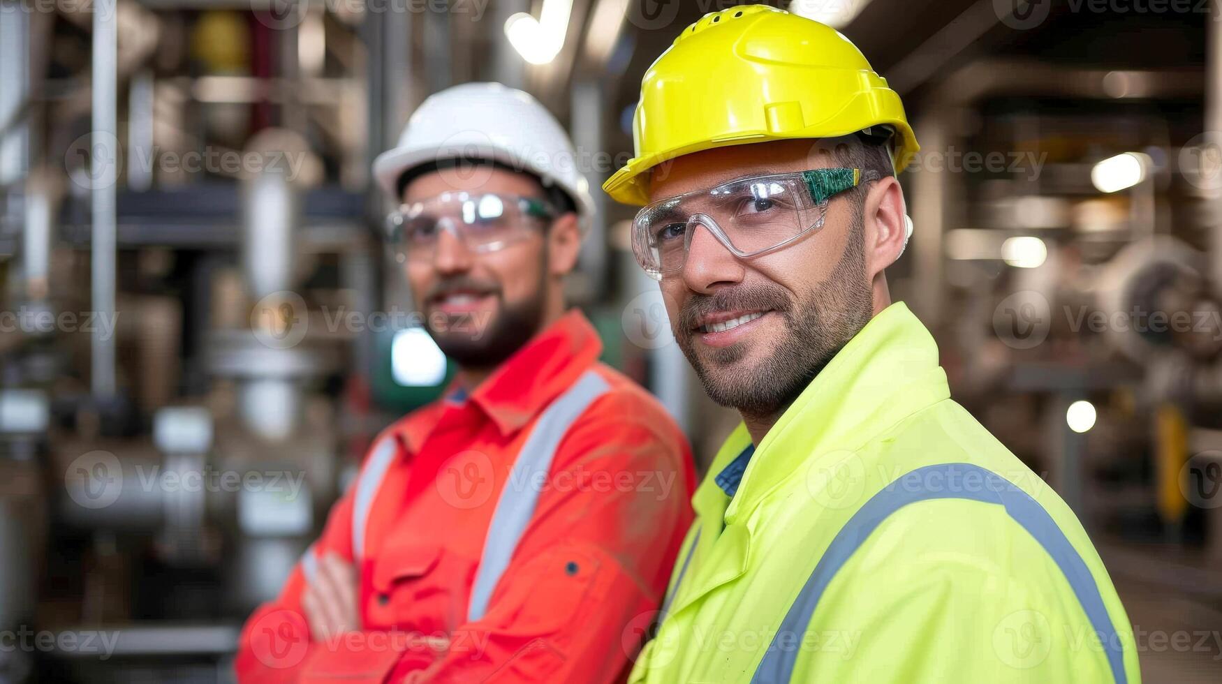 AI generated Smart civil architect engineer working in construction site. engineering concept, Generative AI photo