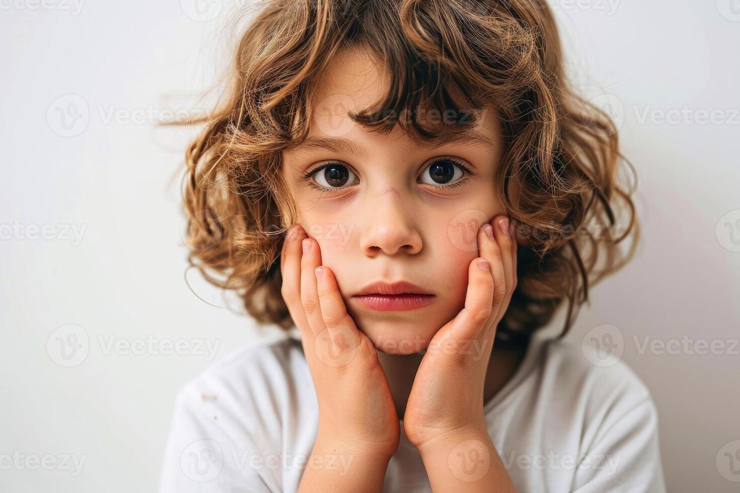AI generated Close-up,Symptoms of health issues and disease on child, medical treatment concept, Generative AI photo