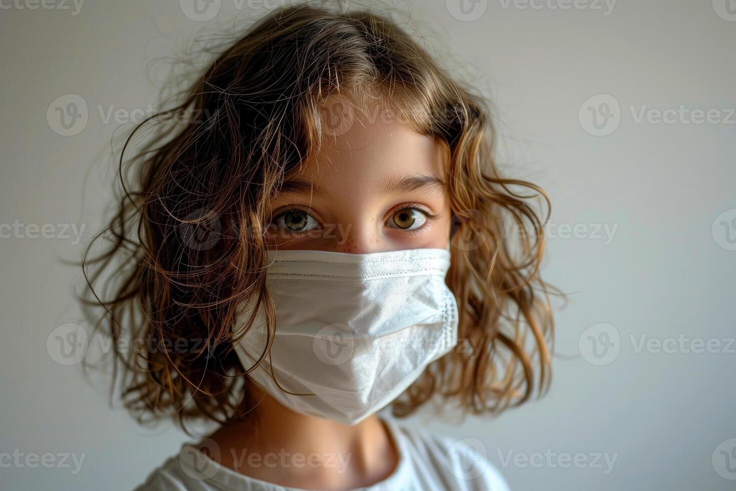 AI generated Close-up,Symptoms of health issues and disease on child, medical treatment concept, Generative AI photo