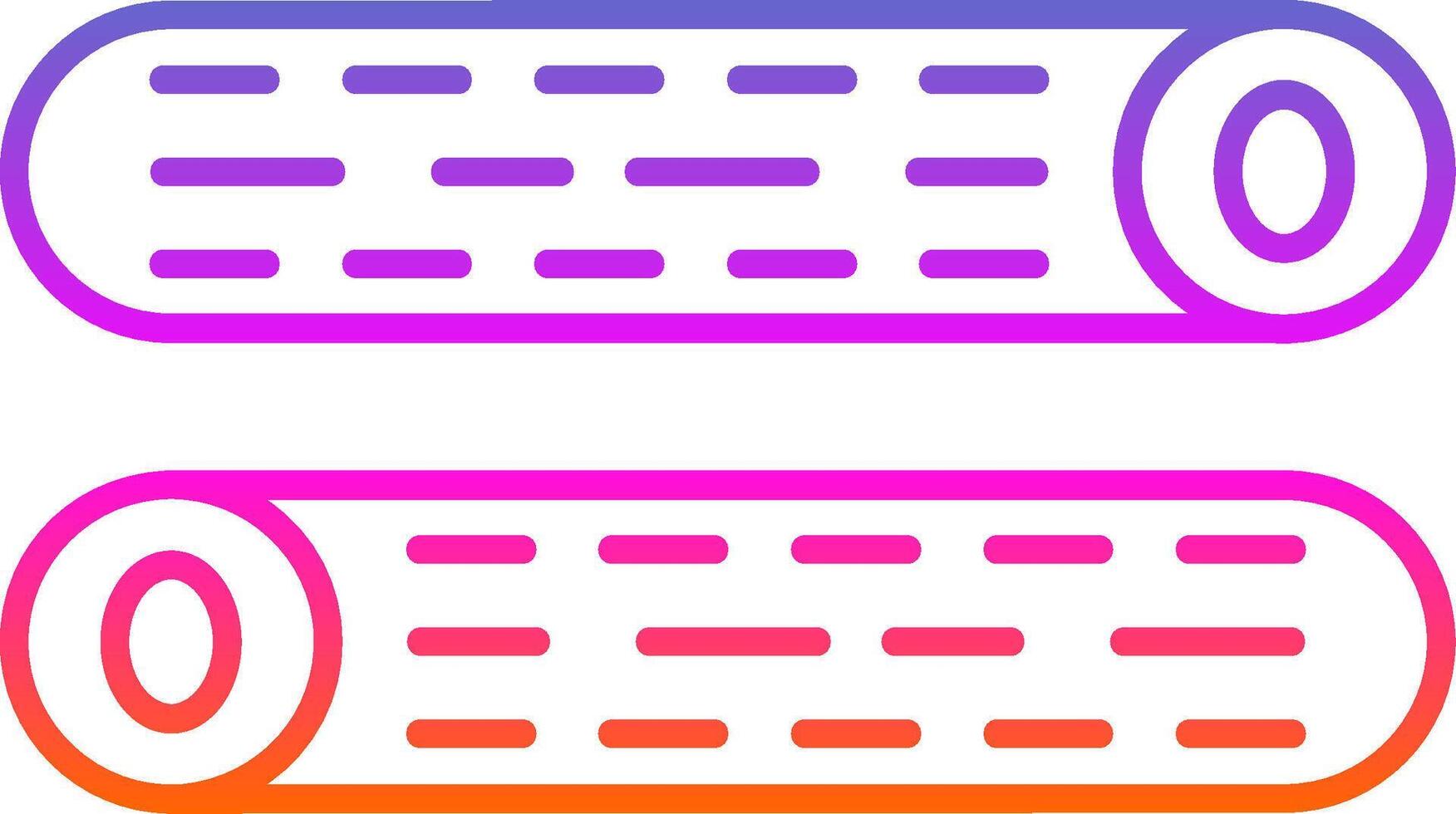 Wood Log Line Gradient Icon vector