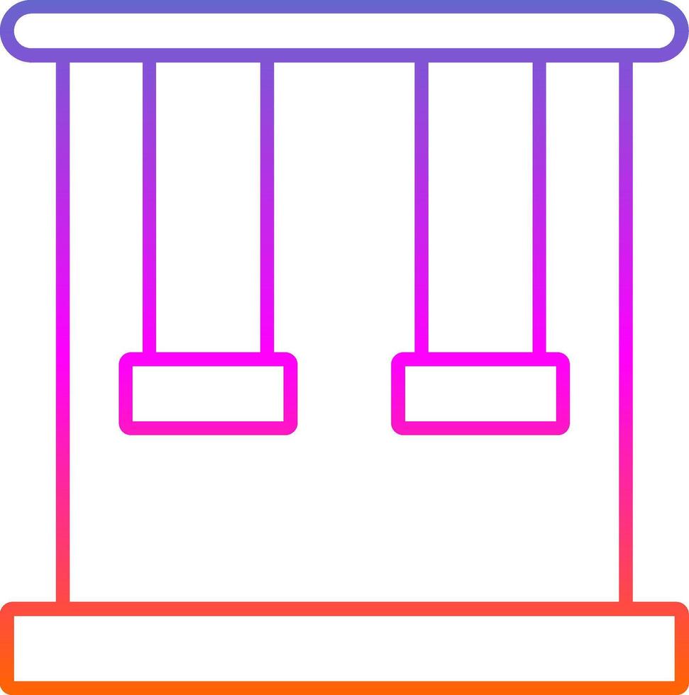 Trapeze Line Gradient Icon vector