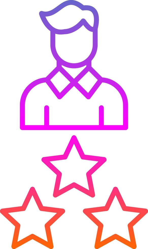 Expert Line Gradient Icon vector