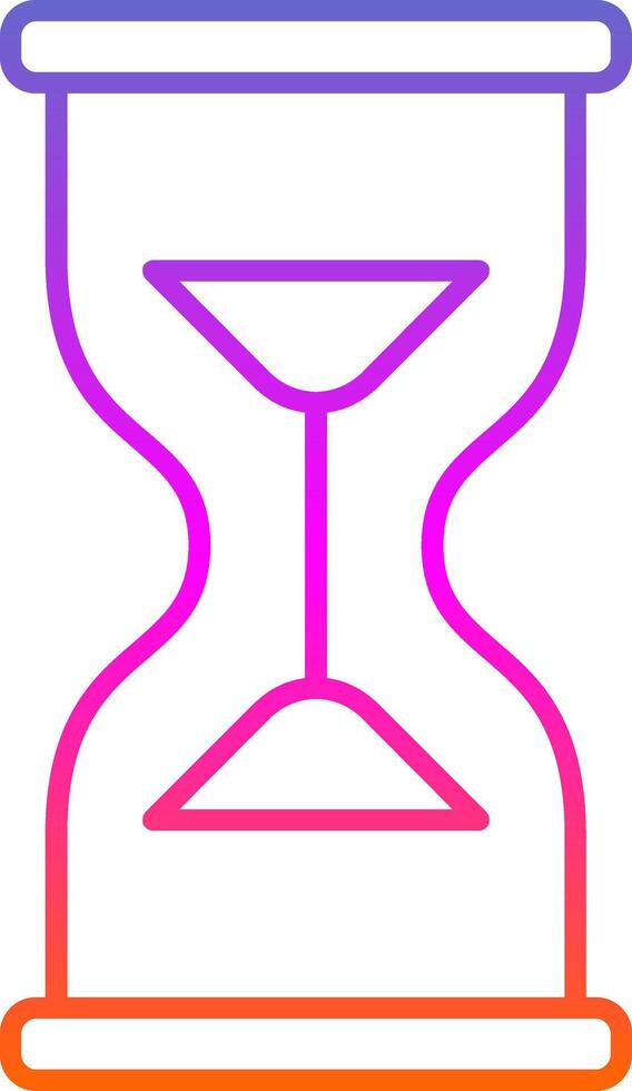 Hourglass Line Gradient Icon vector