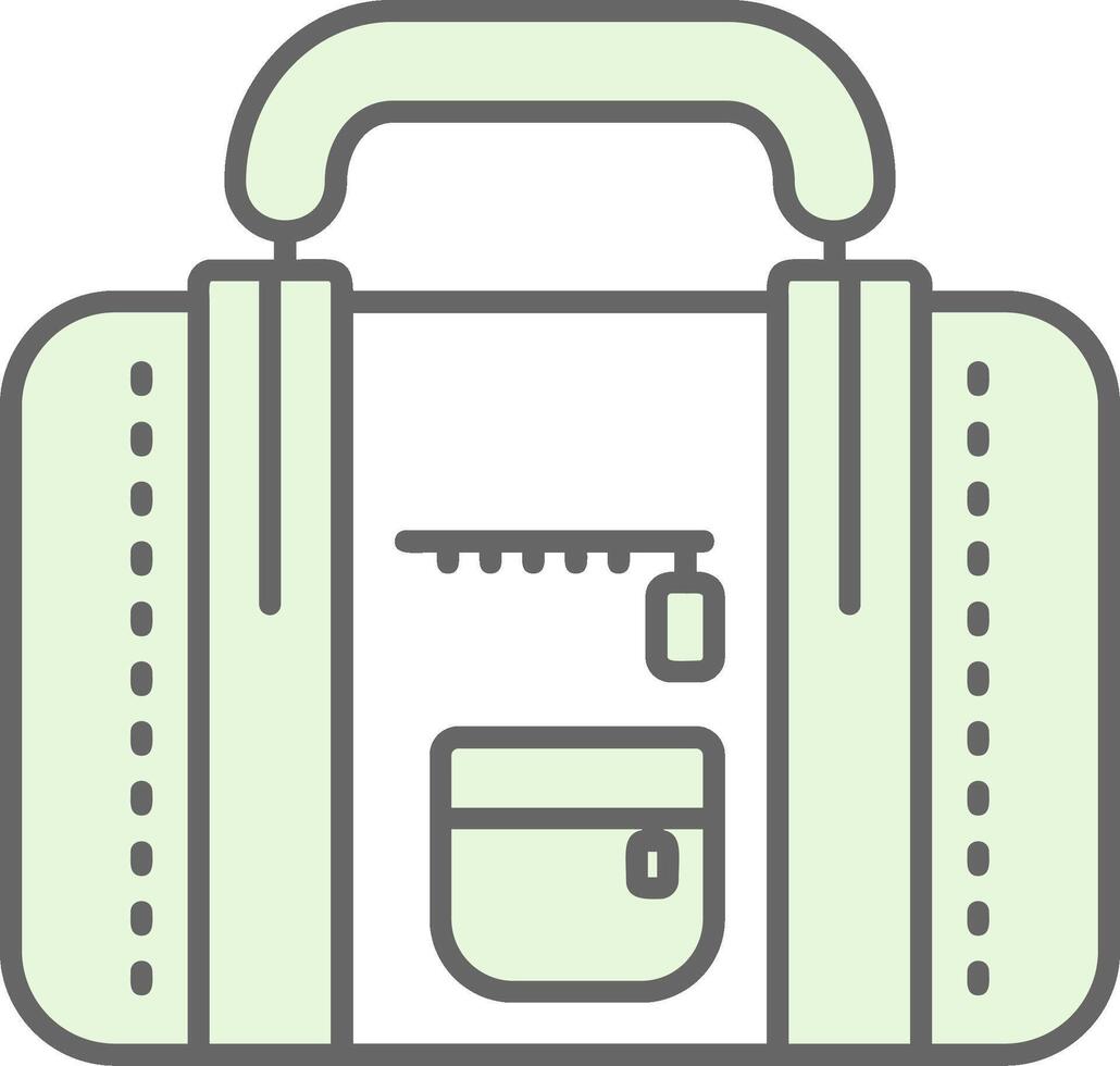 Travel bag Green Light Fillay Icon vector