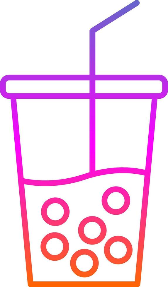Soft Drink Line Gradient Icon vector