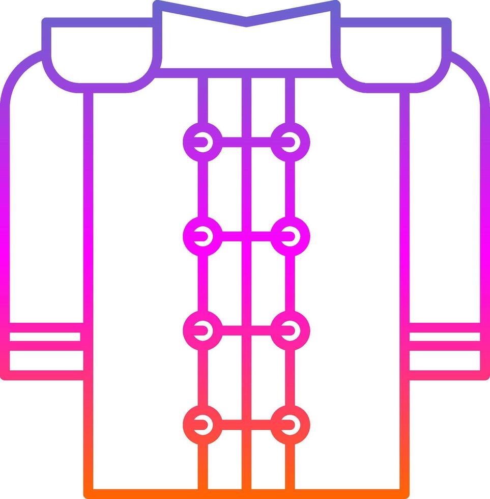 Marching Uniform Line Gradient Icon vector