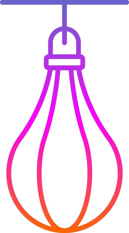 Speed Bag Line Gradient Icon vector