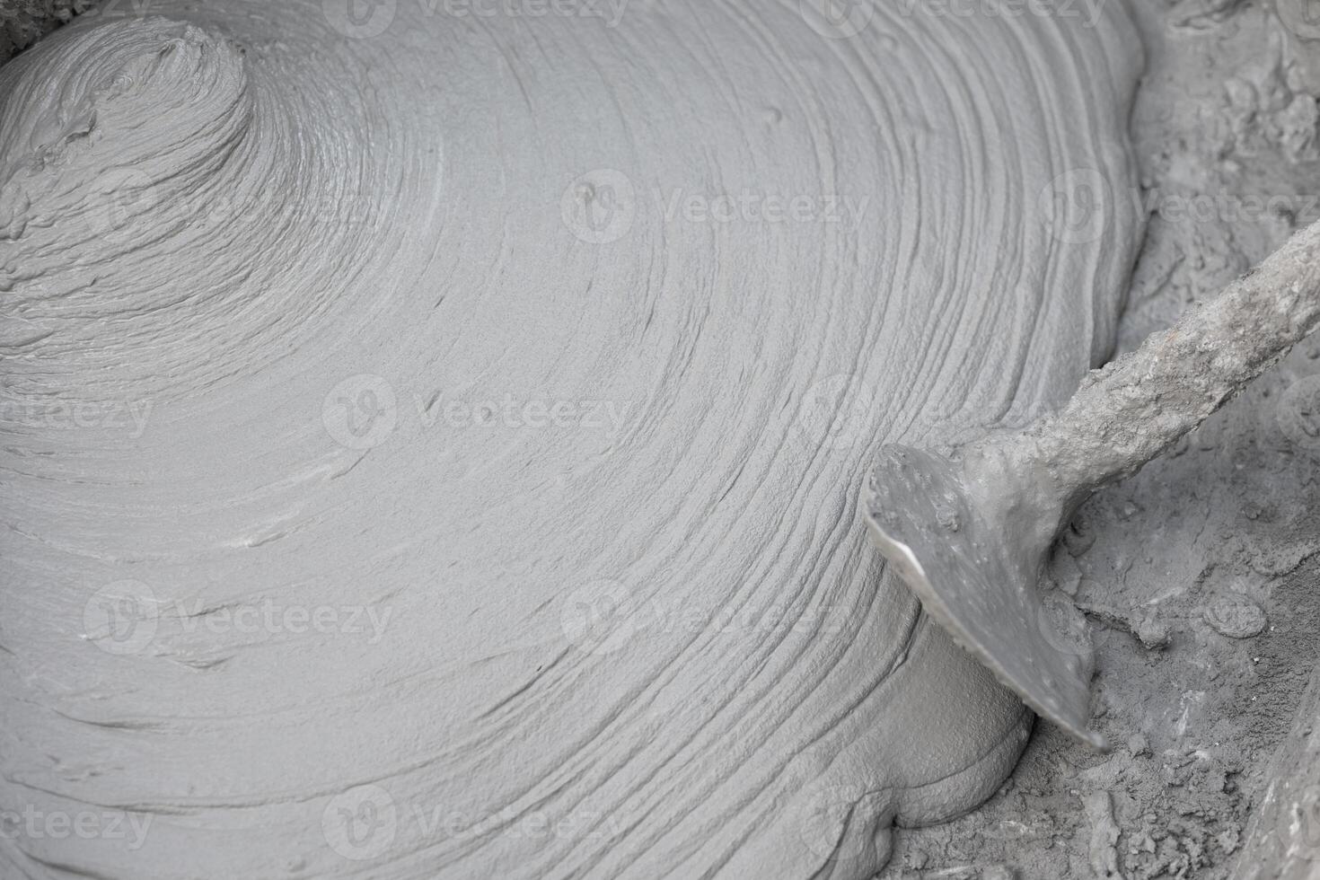 cement paste mortar concrete mix with sand for construction building photo
