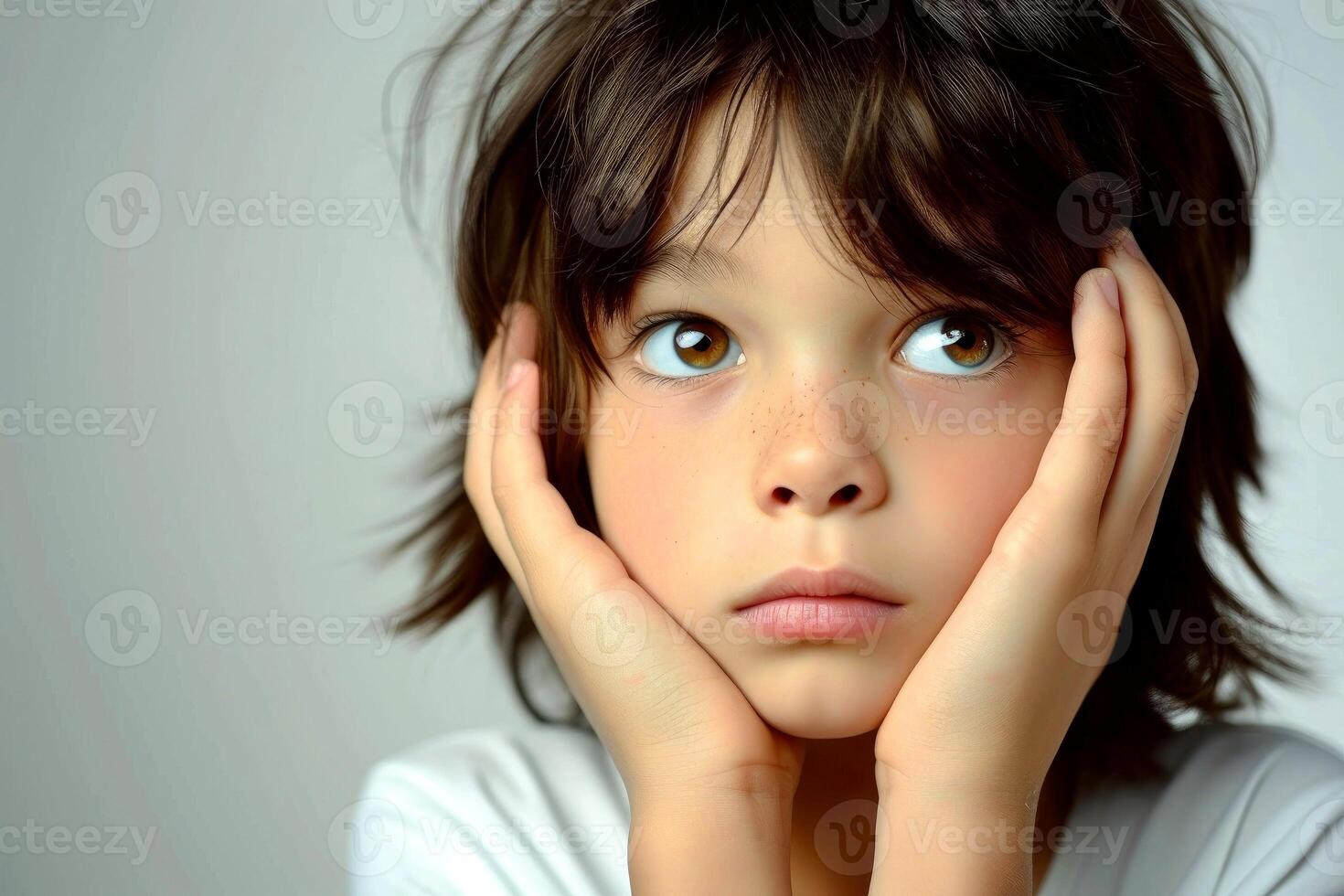 AI generated Close-up,Symptoms of health issues and disease on child, medical treatment concept, Generative AI photo