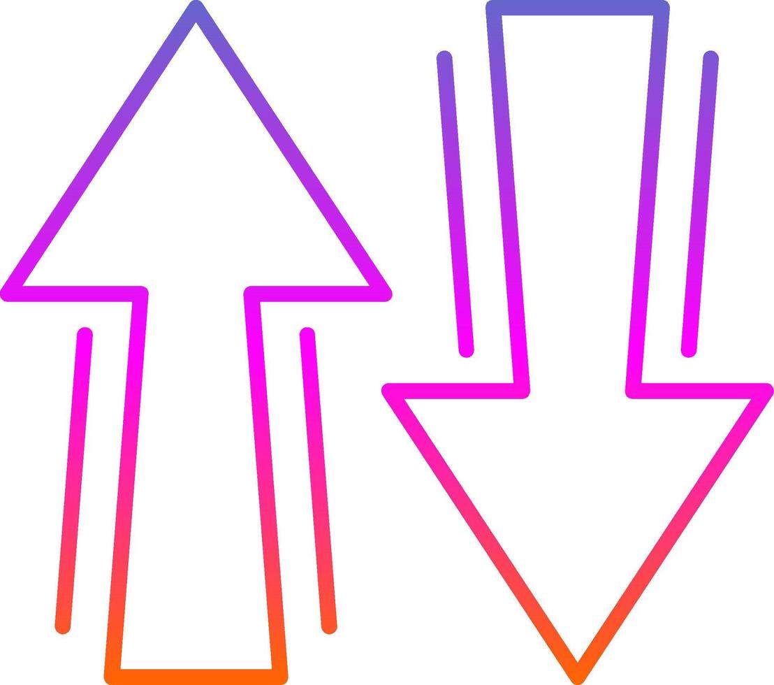 Sign Line Gradient Icon vector