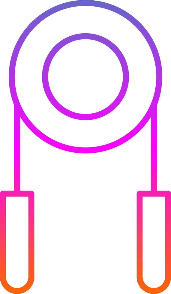 Hand Grip Line Gradient Icon vector