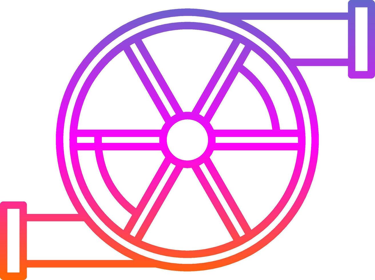 Turbo Line Gradient Icon vector