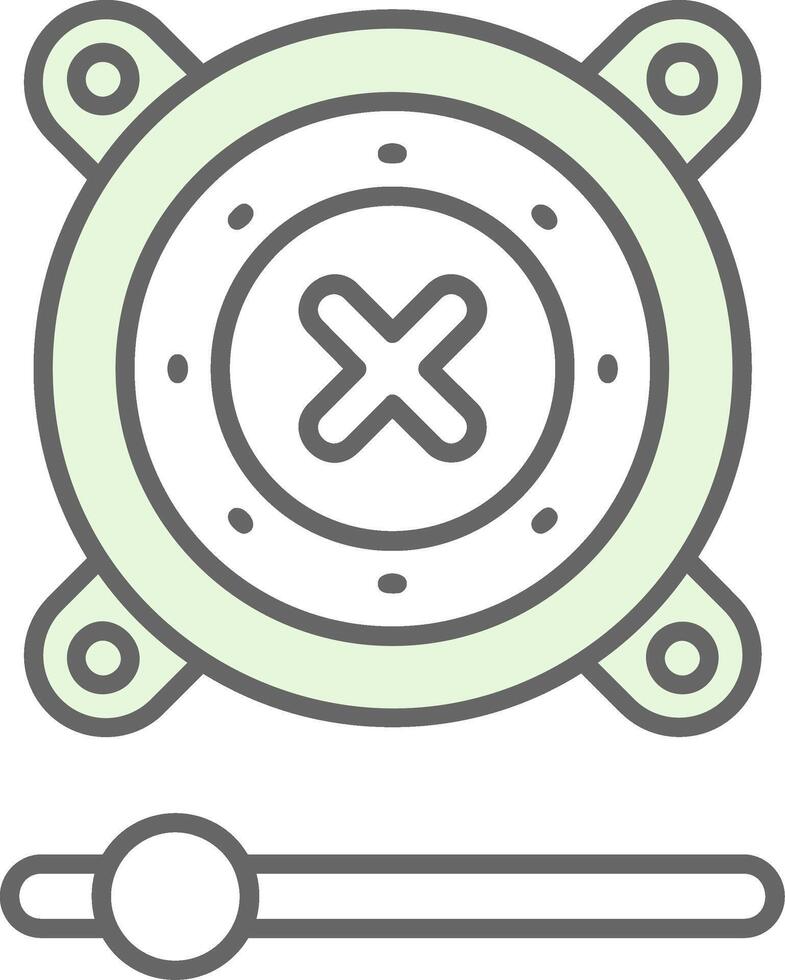 Speaker Green Light Fillay Icon vector