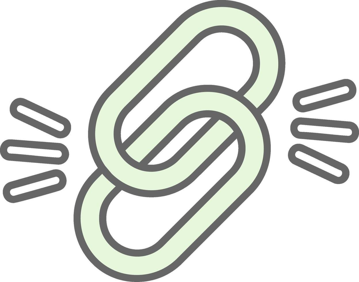 Link Green Light Fillay Icon vector