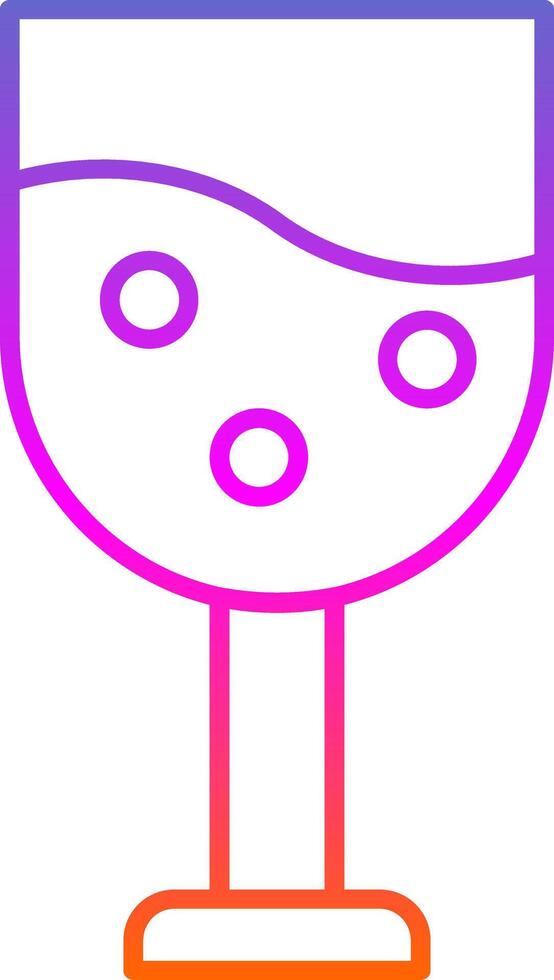 Chalice Line Gradient Icon vector