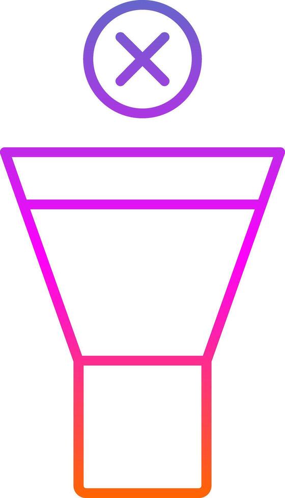 Mute Line Gradient Icon vector