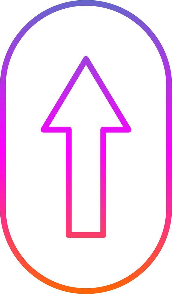Scroll Up Line Gradient Icon vector