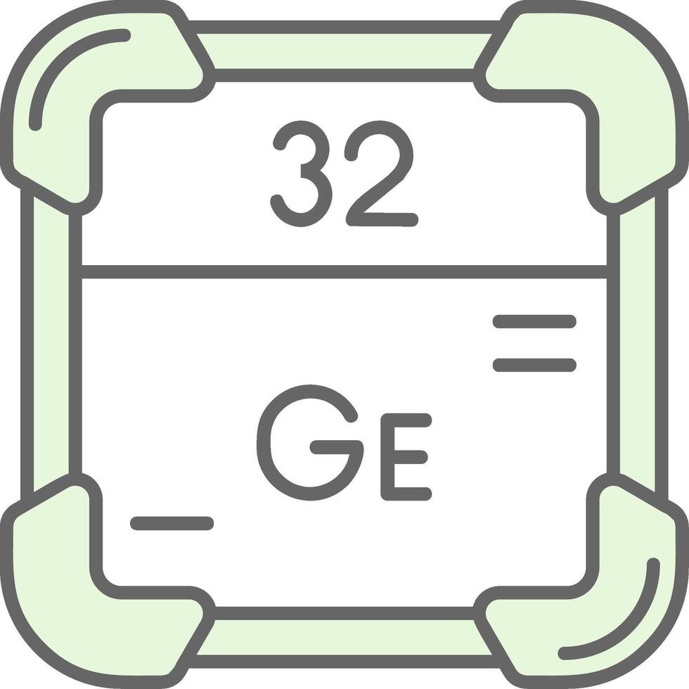 Germanium Green Light Fillay Icon vector