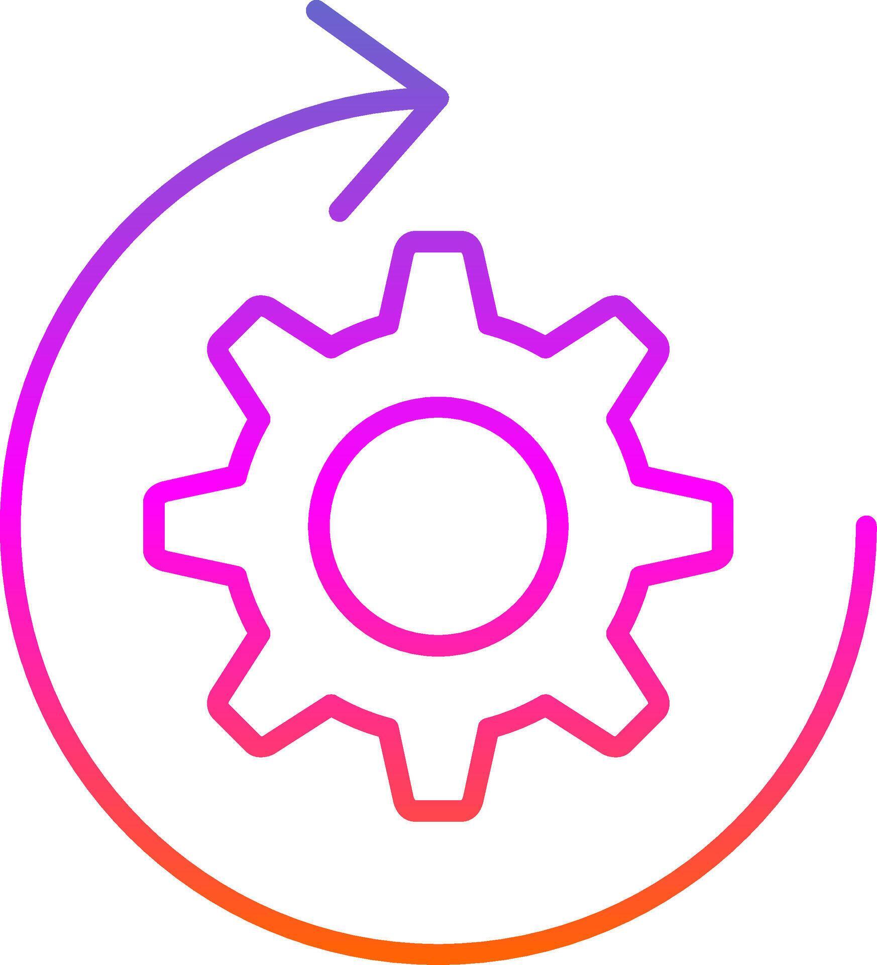 Process Line Gradient Icon 39161591 Vector Art at Vecteezy