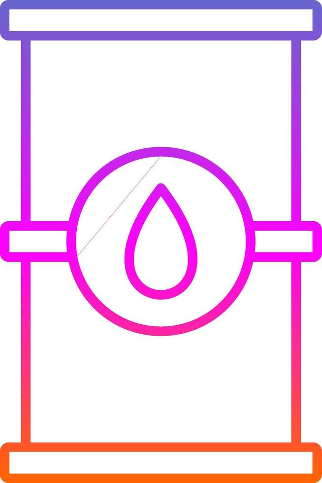 Barrel Line Gradient Icon vector