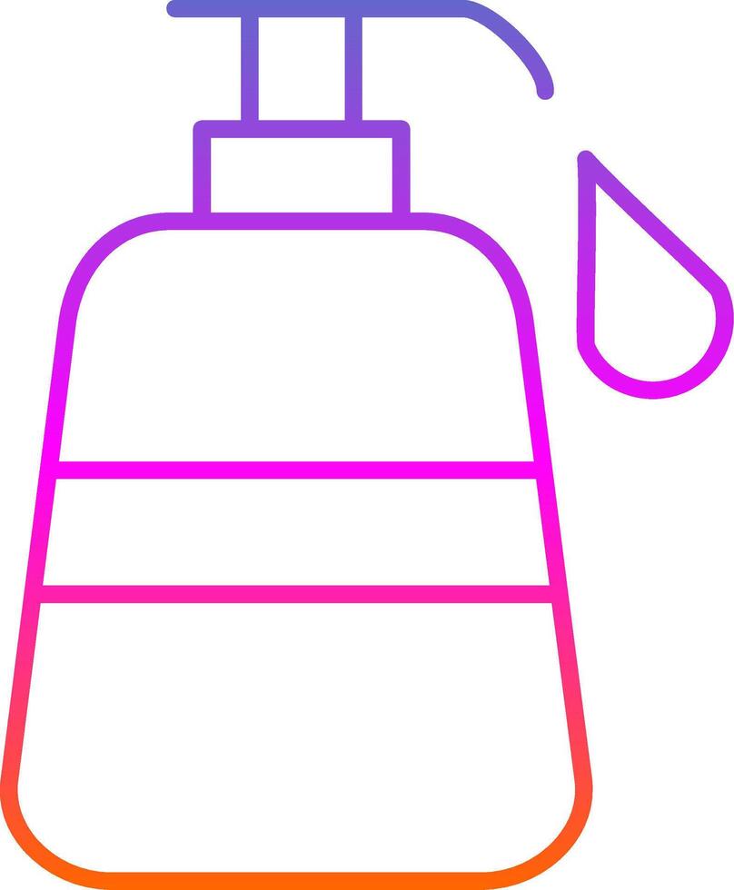 Liquid Soap Line Gradient Icon vector