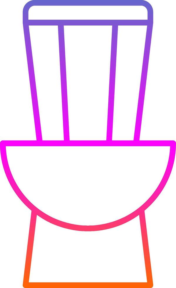 Toilet Line Gradient Icon vector
