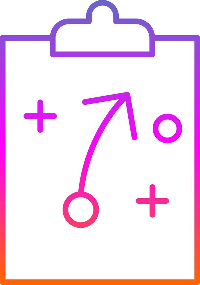 Strategy Line Gradient Icon vector