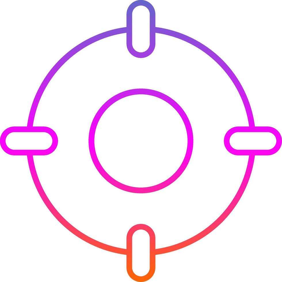 Scope Line Gradient Icon vector