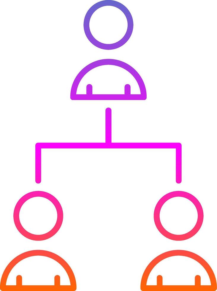 Hrm Line Gradient Icon vector